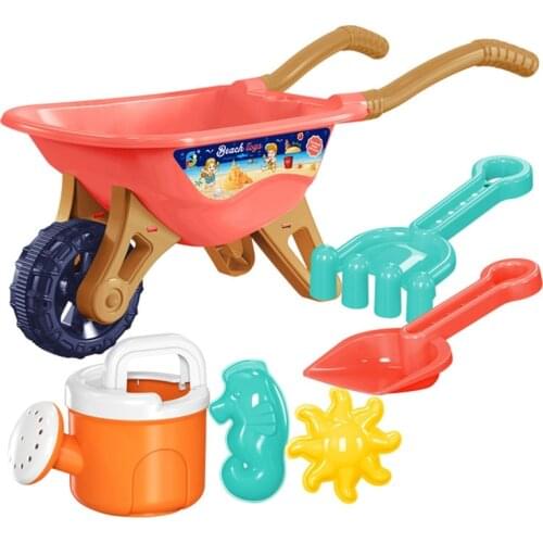 6Pcs/Set Childrens Beach Toy Set Plastic Shovel Bucket Sand Digging Tools Play Water Toys Sand Box Set Kit Summer Toys