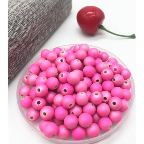 New 50pcs 8mm Acrylic Beads Spacer Loose Bead For Jewelry Making Accessory Beads DIY Rose