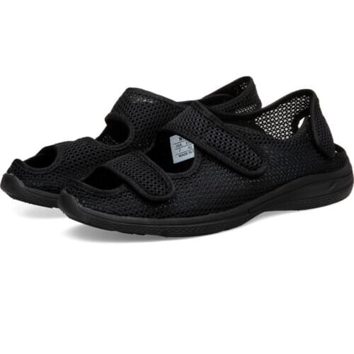 Gouty feet swollen shoes summer feet fat thumb valgus instep high diabetic shoes increase widening postoperative care shoes