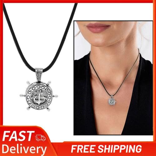 Personalized Name Written Anchor Design 925 Sterling Silver Cevşen Necklace