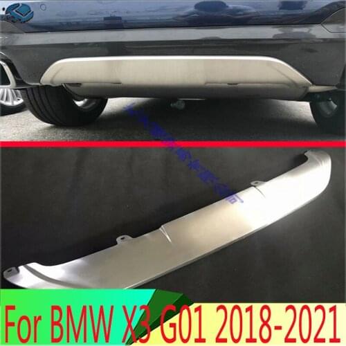 For BMW X3 G01 2018 2019 Stainless Steel Rear Bumper Skid Protector Guard Plate