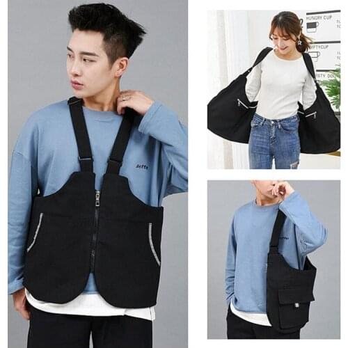 Large Capacity Vest Backpack Chest Bag New Trend Strap Vest Bag Multi-functional Tooling Shoulder Bag Tactical Bag Waist Pack