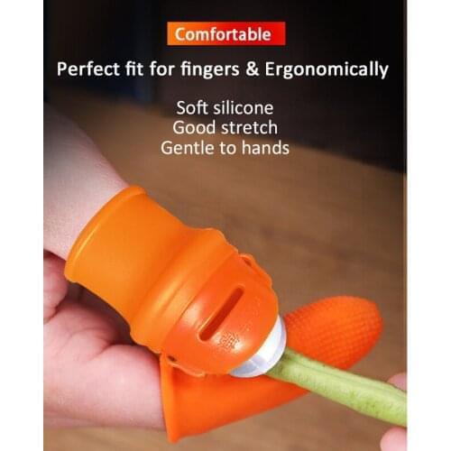 6PCS/silicone Thumb Knife Finger Knife Protector Thumb Cutter Vegetable Harvest Knife Plant Blade Scissors Garden Tool