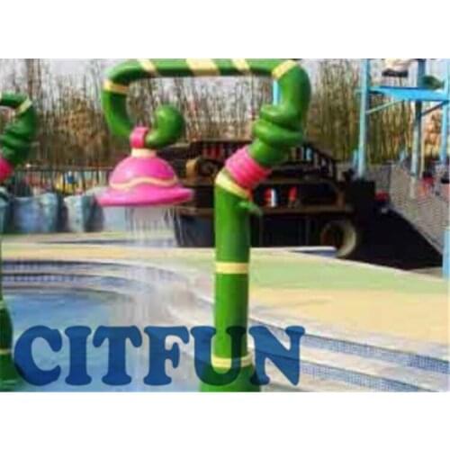 Fiberglass morning glory shower kids pool water playground;attractive water park swimming pool accessory AG-002D