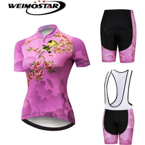 WEIMOSTAR Women Cycling Jersey 2019 pro team Ropa ciclismo Bike Jersey Bib Shorts Cycling Clothing Cycling Set