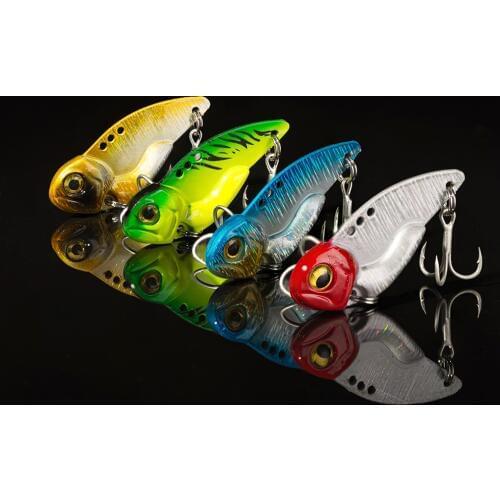 1Pcs Metal VIB Lures 7.8g 13g 20g vivid Vibrations Spoon Lure Fishing bait Bass Artificial Hard Bait Cicada lure VIB Bait 3D Eye