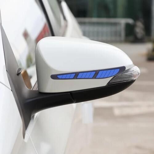 4Pcs/Set Car Door Edge Guard Strip Auto Side Rear View Mirror Door Handle Scratch Protector Anti-collision Trim Stickers