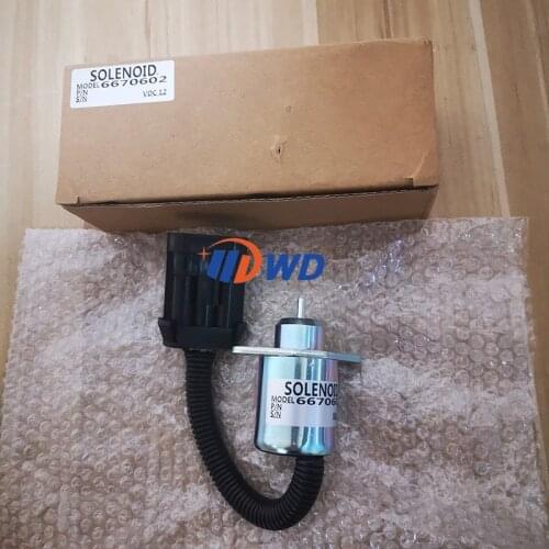 6670602 12V Stop Solenoid for Bobcat Skid Steer Loader 463 553 S70 S100