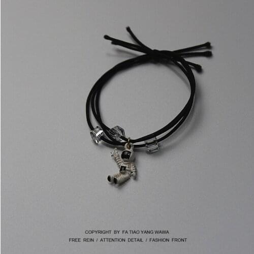 Astronaut dark hair cord