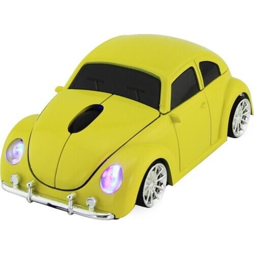 Beetle Car Mouse 2.4G Wireless Mouse Computer Gaming Mouse Ergonomic Optical Mouse Fashion Mini Potable 3D Mouse for Laptop Pc