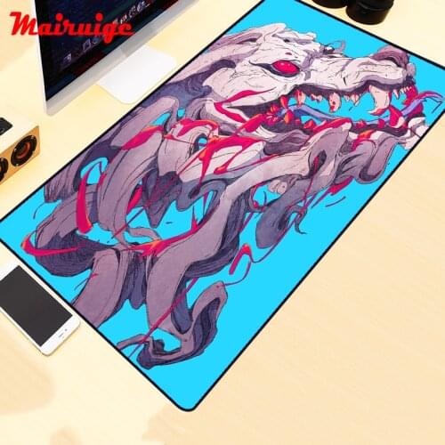 Mairuige Scary Monster Large Mouse Pad PC Laptop Desk Mat Gaming Room Accessories Table Keyboard Pad Mousepad Computer Mat Rug