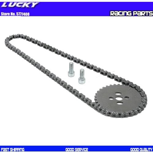 190cc Motorcycle Engine Timing Chain Gear Sprocket Kit For ZongShen Z190 W190 ZS1P62YML-2 Electric Starter Engine Dirt Pit Bike