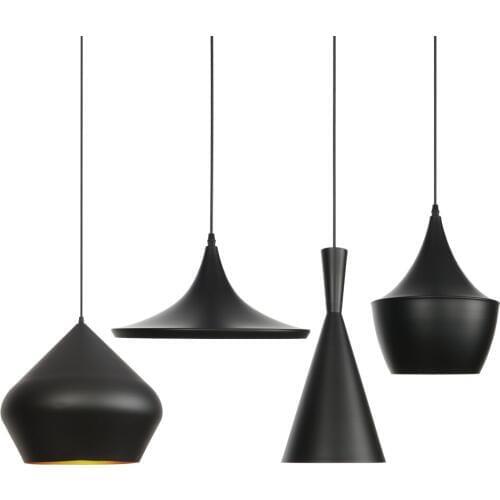 Loft Industrial Hanging Lamp Iron LED Pendant Light Vintage Nordic Style Lampara Colgante Home Lighting Fixtures Black Hanglamp