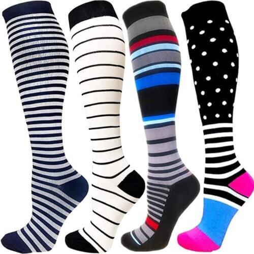 Stockings Unisex Compression Socks Cycling Socks Fit For Nurses,Doctors, Teachers, Edema, Diabetes, Varicose Veins Socks