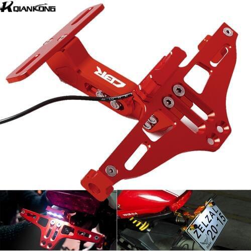 License Plate Bracket Licence Plate Holder Frame Number Plate For Honda CBR650F CBR300R CBR929RR CBR954RR CBR1000RR 2001-2008