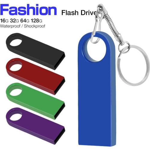 USB Flash Drive 32 64 128 16 100 GB Mini Pendrive 128gb 64gb 32gb 16gb Pen Drive 2.0 USB Stick UDisk with Key chain Memory
