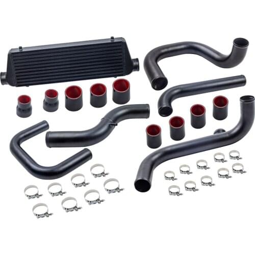 Intercooler & Aluminum Pipings Flange Couplers w/Clamps for Honda Del Sol 1993-1997