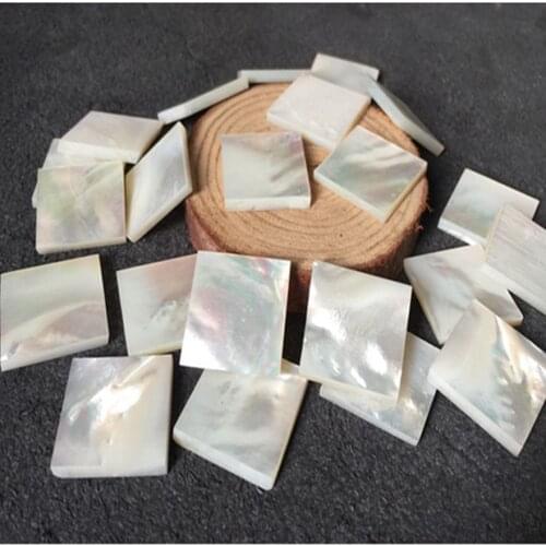 10pcs/lot 22x22mm Natural mother of pearl shell Square Beads for DIY jewelry