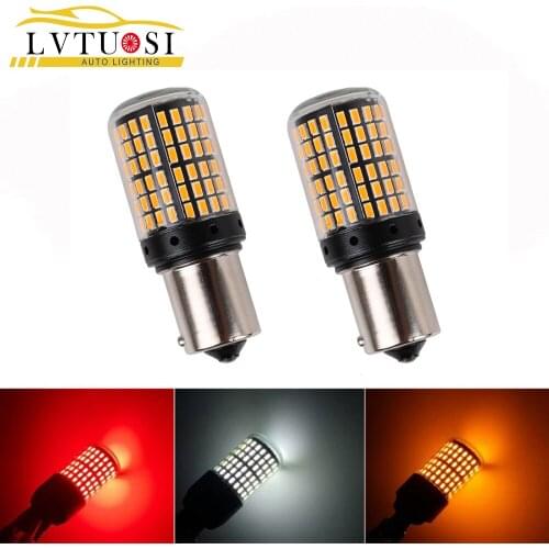 LVTUSI 2PCS 7440 1156 7443 1157 BAU15S PY21W For Turn Signal Lights BA15S P21W Tail Lights Brake Lights Car Signal Lamp 12V CF