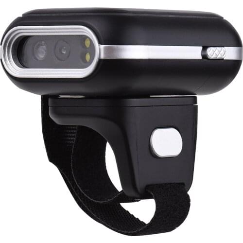 Mini 1D 2D QR Bar Code Scanner 1D 2D Ring Barcode Scanner Portable BT Wireless USB Wired Barcode Reader Wearable 270° Rotation