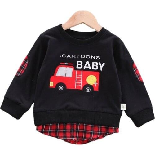 Fashion Baby Clothes Spring Autumn Children Boys Girls Clothing Kids Cartoon Cotton T-Shirt Toddler Casual Infant Sports Outfits