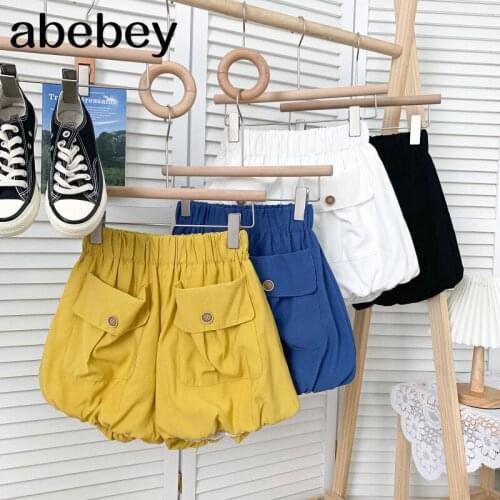 Fashion versatile solid Shorts double pocket design high waist pleated casual Shorts puffy Shorts 2021 New Summer
