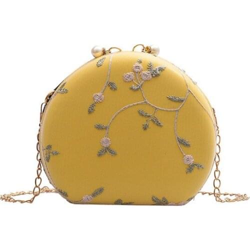 New Fashionable Ladies Pu Shoulder Bag Pattern Floral Women Clutches Purse Club Party Wallet Makeup Case