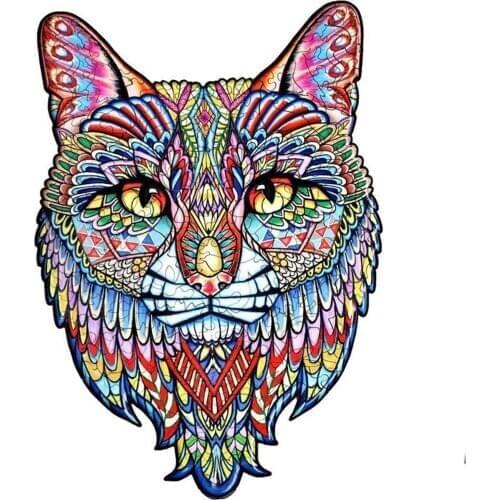 Animal Puzzle Wooden Puzzles For Adults Unique Shape Jigsaw Pieces Children Diy Wooden Best Gift For Kids Best Gift Puzzle #L