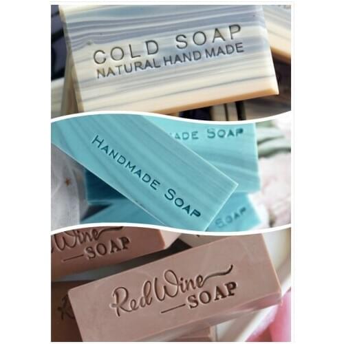 Simple Style Soap Stamp DIY Natural Handmade Making Seal Red Wine Cold Soap Transparent Acrylic Chapters