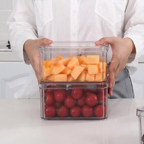 Different Capacity Plastic Sealed Cans Kitchen Storage Box Transparent Food Canister Keep Fresh New Clear Container