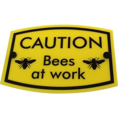 BEE KEEPING Warning Sign 'Bees at work' | Water & Weather Proof | FREE SHIPPING