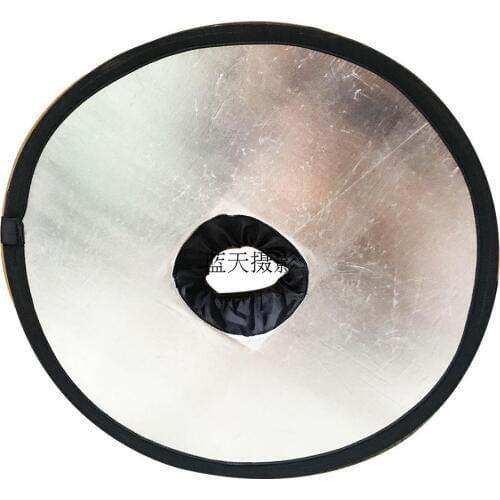 45cm Collapsible Beauty Dish Hollow reflector sliver black for Speedlite Studio Catch Lights Lightweight Photographic Equipments