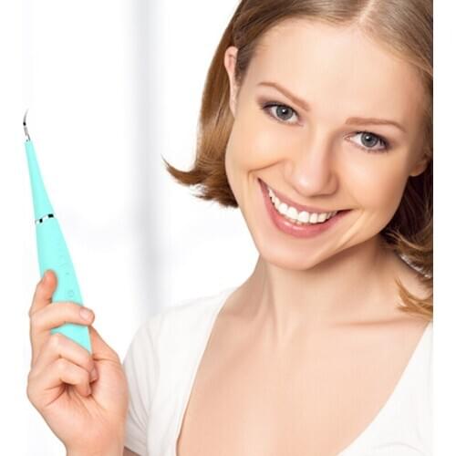 Portable Electric Sonic Dental Scaler Tooth Calculus Remover Tooth Stains Tartar Tool Dentist Whiten Teeth Health Hygiene white