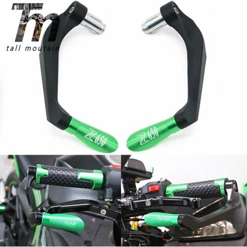 Universal Motorcycle Handlebar Grips Handle Bar Brake Clutch Levers Guard Protector For KAWASAKI Z650 Z 650 Z900 Z1000 7/8"22mm