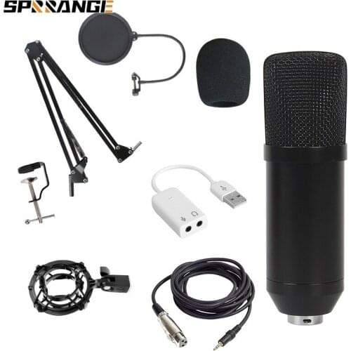 Usb Microphone Plug&Play Condenser Microphone PC/Computer Noise Reduction with Cardioid Recording Mic for Gaming Live Equipment