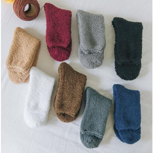 Unisex Thickening Keeping Warm Fleece Socks Sleeping Wear Thermal Wool Boots Floor Socks Women Men Leg Warmer Accessories