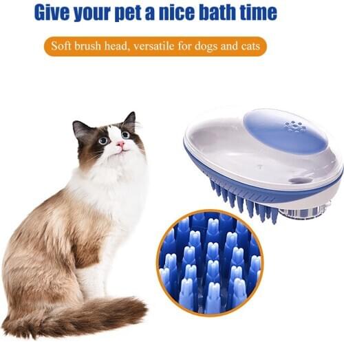 Pet Dog Bath Brush Comb Silicone SPA Shampoo Massage Brush Shower Hair Removal Comb For Dogs Cats Cleaning Grooming Tools