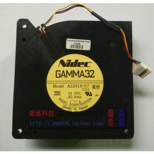 Nidec A33916-57 CQ1 Server Cooling Fan DC 24V 0.40A 120x120x32mm 4 wire 5-pin