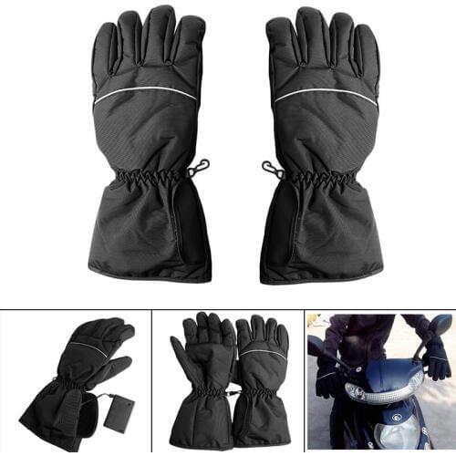 KLV Waterproof Heated Gloves Battery Powered For Motorcycle Hunting Winter Warmer
