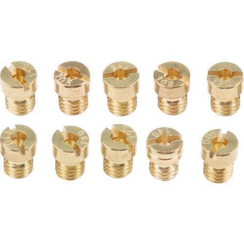 10 Pcs M5 Thread Motorcycle Main Jet Kit Carburetor 100-140 10 Size Injector Nozzle for GY6 125cc-150cc Dropshipping