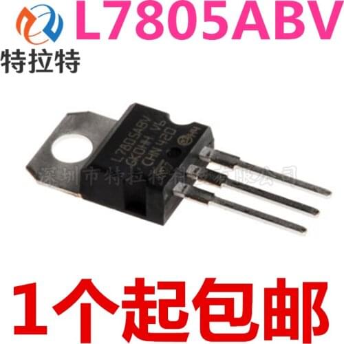 10pcs/lot L7805abv Voltage Regulator Transistor 5V TO-220 Chip Brand New & Original