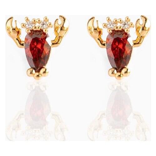 100% 925 Sterling Silver Deep Blue Sea Earring Trendy Girl Women Jewelry Minimal Cute Lovely Lobster Studs Small Stack Jewelry