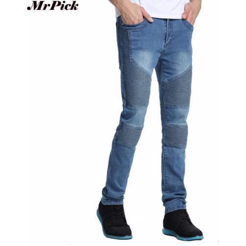 2017 Men Jeans Men Skinny Strech Biker Jeans Hiphop Jeans For Men Y2038