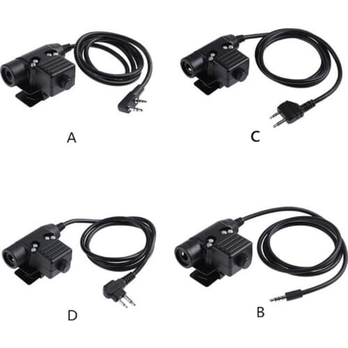 2020 Helmet Headset U94 PTT Hunting Military Airsoft Headset Adapter for Kenwood Midland Motorola Mobile Phone