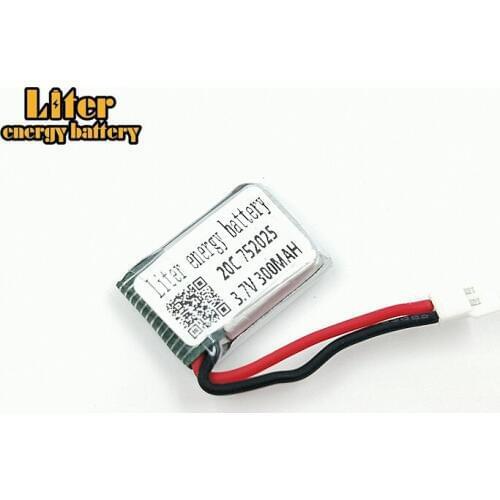 3.7V 300mAh X4 X11 X13 Remote Control Plane Aircraft battery 3.7V 300mAh Lipo Battery Model Aircraft 752025 20c