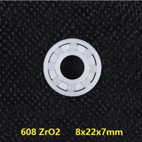 4pcs/10pcs 608 ZrO2 full Ceramic bearing 8x22x7 mm Zirconia 8*22*7mm Corrosion Resistance skatebord Complement hand spinner