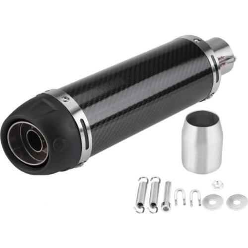 51mm Universal Motorcycle Modified Real Bright Carbon Fiber Exhaust Muffler Pipe with DB Killer