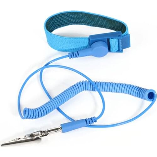 1Pcs Anti Static ESD Wristband Wrist Strap spyderco Discharge Cables with Clip For Sensitive Electronics Repair Work Tools