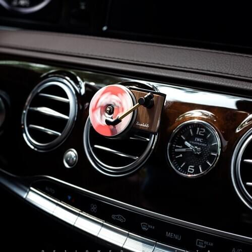 Car Fragrance Diffuser Non-slip Soft Clip Retro Unique Record Player Air Fresher For Vehicle Interior Accessories Car Decor