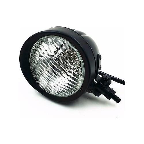 Black Retro Vintage Metal 60W Headlight For Harley Honda Kawasaki Suzuki Yamaha Cruiser Chopper Cafe Racer Bobber XL